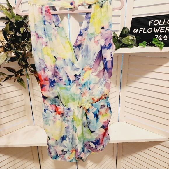 PARKER SIZE SMALL MULTICOLOR FLORAL ROMPER - Picture 4 of 7
